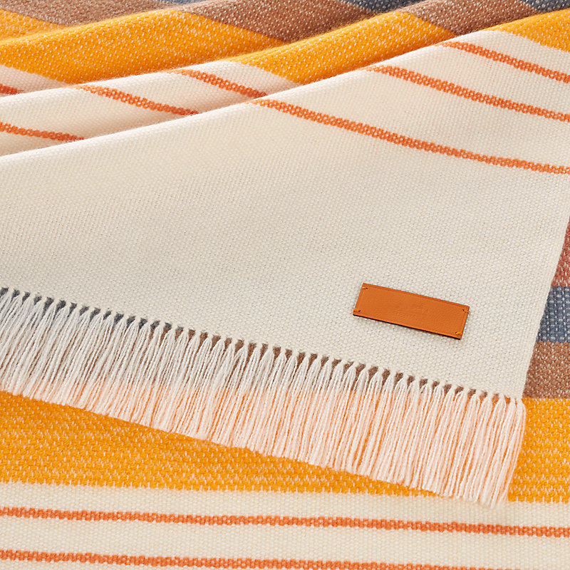 Haut Plateau stole - Grey | Hermès USA